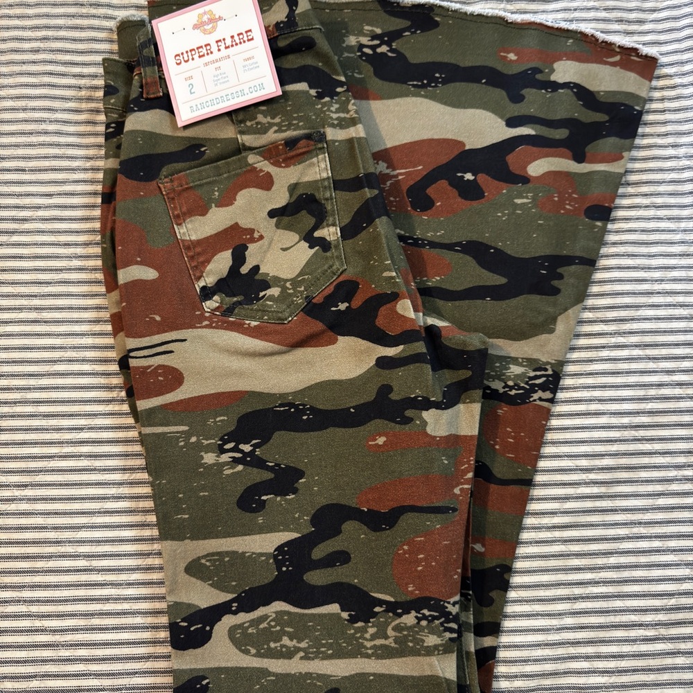 Camo Flare Jeans